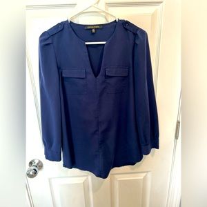 Navy blue top, XS